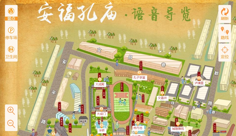 万江街道手绘地图：智慧景区智能化服务的延伸